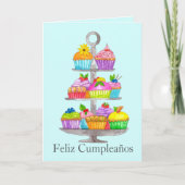 Spanische Geburtstagskuppenkarte Karte (Vorderseite)