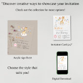 Spanische Girl-Dusche Giraffe mit Balloons Acryleinladungen