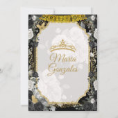 Spanische Girl Sweet 16. Geburtstag Einladung (Rückseite)