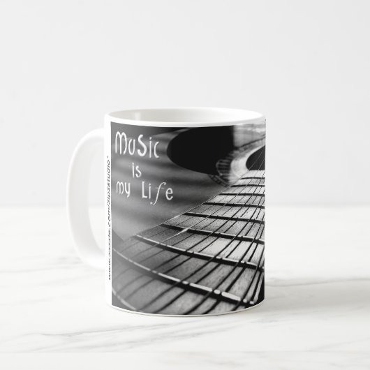 Spanische Gitarre 01 Kaffeetasse (Vorderseite Links)