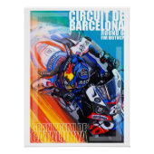 Spanische GP-Poster-Kunst von Murraymoto Poster (Vorderseite)