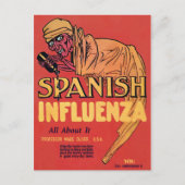 Spanische Grippe Postkarte (Vorderseite)