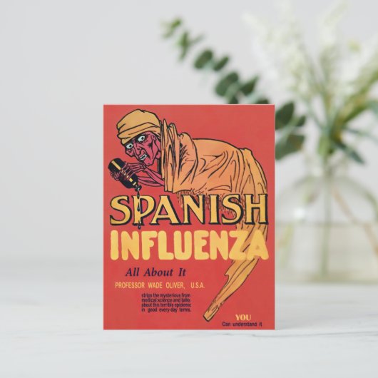 Spanische Grippe Postkarte (Stehend Vorderseite)