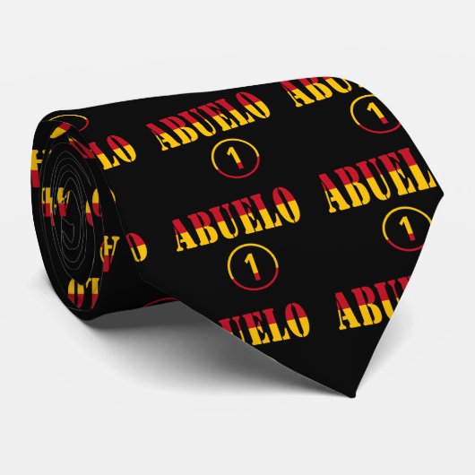Spanische Großväter: Abuelo Numero UNO Krawatte (Gerollt)