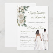Spanische Grüne Hochzeit Einladung (Vorne/Hinten)