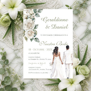 Spanische Grüne Hochzeit Einladung