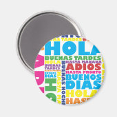 Spanische Grüße Magnet (Vorderseite/Rückseite)