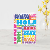 Spanische Grüße Notecard Karte (Gelbe Blume)