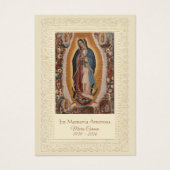 Spanische Guadalupe Mary Beerdigung Gebete Heilige (Vorderseite)