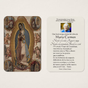 Spanische Guadalupe Mary Beerdigung Gebete Heilige