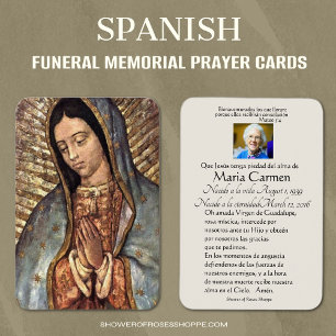 Spanische Guadalupe Mary Beerdigung Gebete Heilige