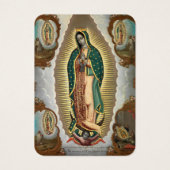 Spanische Guadalupe Mary Begräbniskarte (Vorderseite)