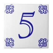 Spanische Hausnummer-Fliese Fliese (Vorderseite)