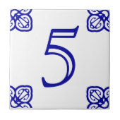 Spanische Hausnummer Tile Fliese (Vorderseite)