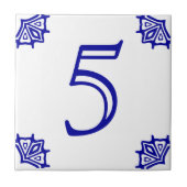 Spanische Hausnummer Tile Fliese (Vorderseite)