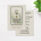 Spanische Heilige Karte für Erste Heilige Kommune (Schreibtisch)