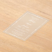 Spanische Hochzeit Acryleinladungen (Ablage )