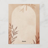 Spanische Hochzeit Dankeskarte Einladung (Rückseite)