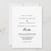 Spanische Hochzeit Einladung (Vorderseite)