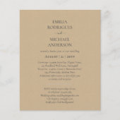 Spanische Hochzeit Einladung BILINGUAL Nuestra Bod (Vorderseite)