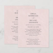 Spanische Hochzeit Einladung BILINGUAL Nuestra Bod (Vorne/Hinten)