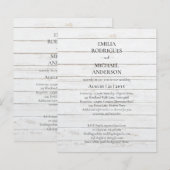 Spanische Hochzeit Einladung BILINGUAL Nuestra Bod (Vorne/Hinten)