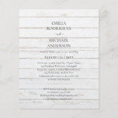 Spanische Hochzeit Einladung BILINGUAL Nuestra Bod (Rückseite)