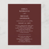 Spanische Hochzeit Einladung BILINGUAL Nuestra Bod (Vorderseite)