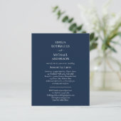 Spanische Hochzeit Einladung BILINGUAL Nuestra Bod (Stehend Vorderseite)