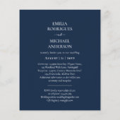 Spanische Hochzeit Einladung BILINGUAL Nuestra Bod (Rückseite)