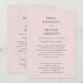 Spanische Hochzeit Einladung BILINGUAL Nuestra Bod (Vorne/Hinten)