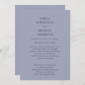 Spanische Hochzeit Einladung BILINGUAL Nuestra Bod (Vorne/Hinten)