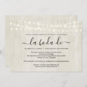 Spanische Hochzeit - Einladung in einem w-UAWG-Reg (Vorne/Hinten)