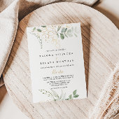 Spanische Hochzeit in Gold Green Foliage Einladung