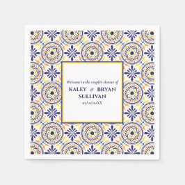 Spanische Hochzeit in Yellow Tile V1 Serviette