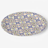 Spanische Hochzeit in Yellow Tile V2 Pappteller (Schrägansicht)