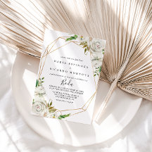 Spanische Hochzeit mit geometrischer Erde