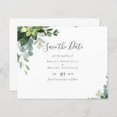 Spanische Hochzeit NUESTRA BODA Eukalyptus Greener (Vorne/Hinten)