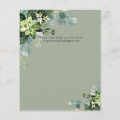 Spanische Hochzeit NUESTRA BODA Eukalyptus Greener (Rückseite)