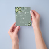 Spanische Hochzeit NUESTRA BODA Eukalyptus Greener Flyer (Gruppe)