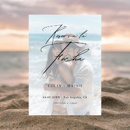 Spanische Hochzeit | Reserva La Fecha Foto Overlay Save The Date