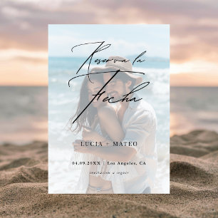 Spanische Hochzeit Reserva La Fecha Foto Overlay Save The Date