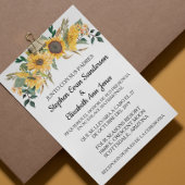 Spanische Hochzeit Sonnenblumen Einladung