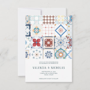 Spanische Hochzeit speichern das Datum Save The Date
