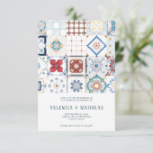 Spanische Hochzeit speichern das Datum Save The Date (Stehend Vorderseite)