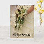 Spanische Hochzeiten Karte (Gelbe Blume)