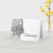 Spanische Hochzeiten Karte (Gelbe Blume)