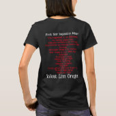 Spanische Inquisitionspartei Madrid Barcelona Avol T-Shirt (Rückseite)