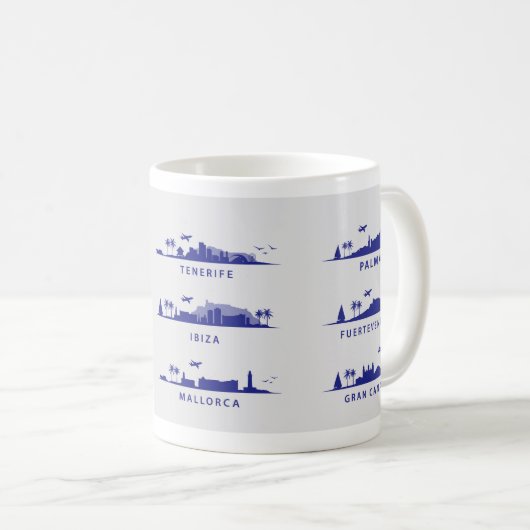 Spanische Inseln Kaffeetasse (VorderseiteRechts)