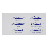 Spanische Inseln Poster (Vorderseite)